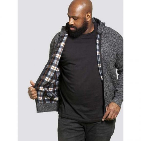 D555 Braxton Sweater Charcoal - Puloverji & jopice - Moški Puloverji & Jopice za Močnejše Postave