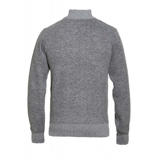 D555 Zane Sweater Grey - Puloverji & jopice - Moški Puloverji & Jopice za Močnejše Postave