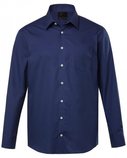 JP1880 Shirt Business Long Sleeve Navy - Srajce - Moške srajce za Močnejše Postave