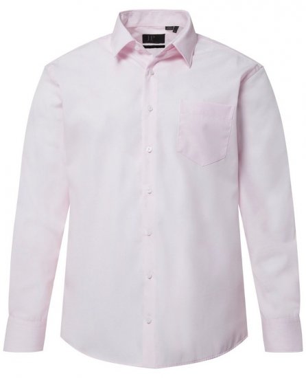 JP1880 Shirt Business Long Sleeve Pink - Srajce - Moške srajce za Močnejše Postave