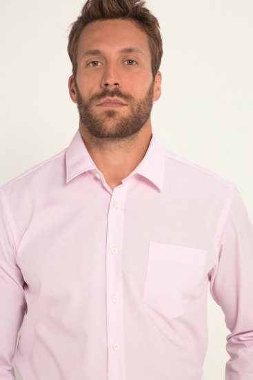 JP1880 Shirt Business Long Sleeve Pink - Srajce - Moške srajce za Močnejše Postave