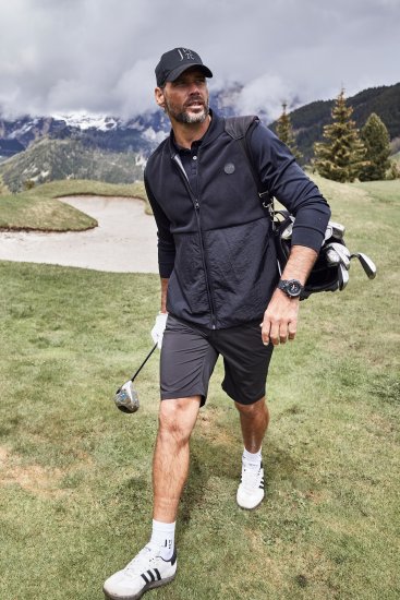 JP1880 Jay-Pi QuickDry Long Sleeve Golf Polo Shirt Black - Športna & zunanja oblačila - Moška Športna Oblačila za Močnejše postave