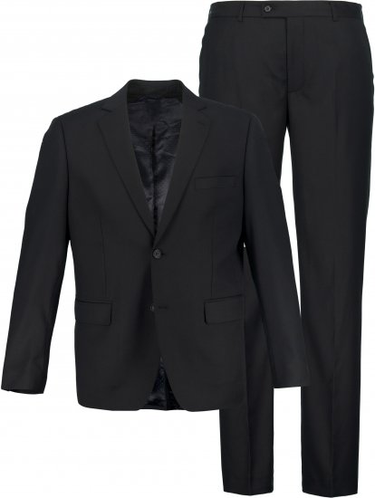 JP1880 Kelto Flexnamic Business Suit Black - Obleke - Velike številke oblek za moške