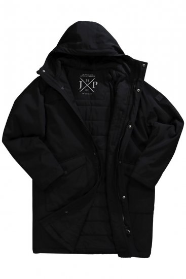 JP1880 Parka Warm Sleeves with Windcuffs Black - Jakne - Moške bunde za Močnejše Postave