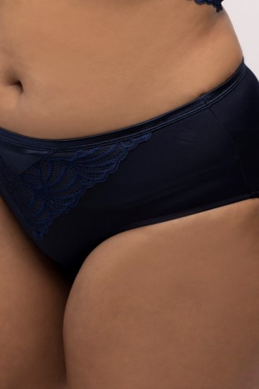 Ulla Popken 811602 Spodnjice s čipko Temno modra - Spodnjice - 