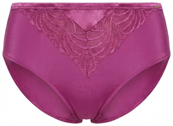 Ulla Popken 811602 Spodnjice s čipko Temno vijolična - Spodnjice - 