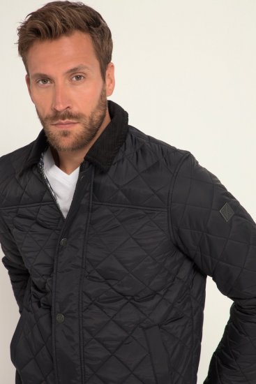JP1880 Jacket Quilted Black - Jakne - Moške bunde za Močnejše Postave