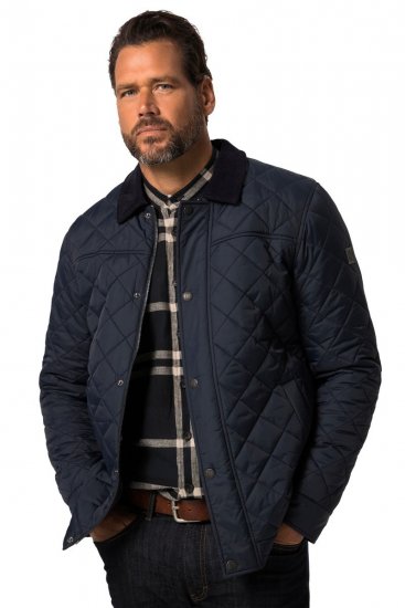 JP1880 Jacket Quilted Navy - Jakne - Moške bunde za Močnejše Postave