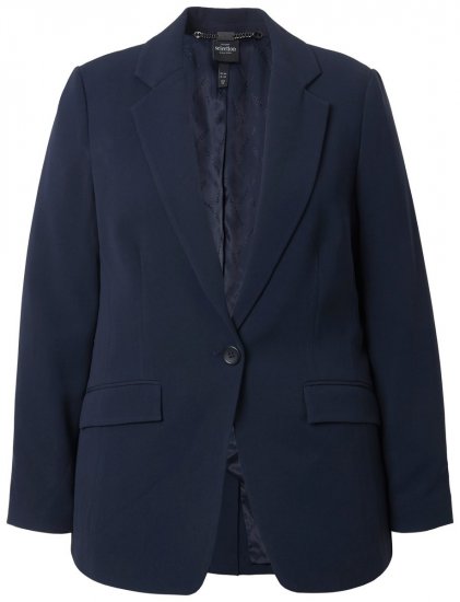 Ulla Popken 811944 Klasičen suknjič Temno modra - Blazer - Blazerji v velikih velikostih za ženske