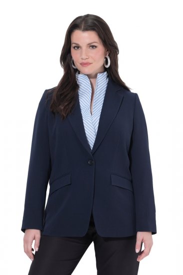 Ulla Popken 811944 Klasičen suknjič Temno modra - Blazer - Blazerji v velikih velikostih za ženske