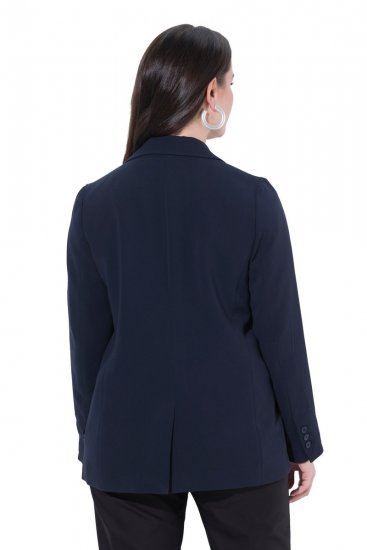 Ulla Popken 811944 Klasičen suknjič Temno modra - Blazer - Blazerji v velikih velikostih za ženske