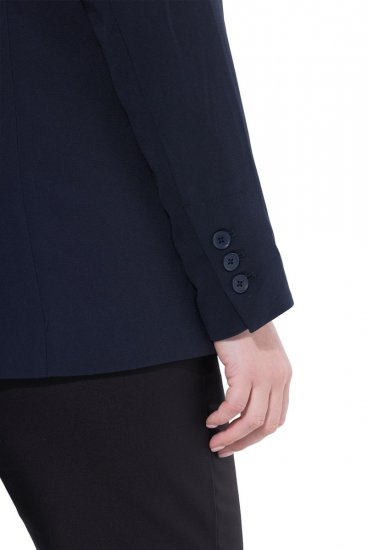 Ulla Popken 811944 Klasičen suknjič Temno modra - Blazer - Blazerji v velikih velikostih za ženske