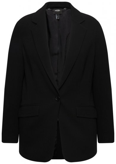 Ulla Popken 811944 Klasičen suknjič Črna - Blazer - Blazerji v velikih velikostih za ženske