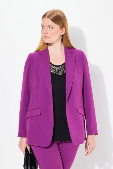 Ulla Popken 811944 Klasičen suknjič Slivova - Blazer - Blazerji v velikih velikostih za ženske