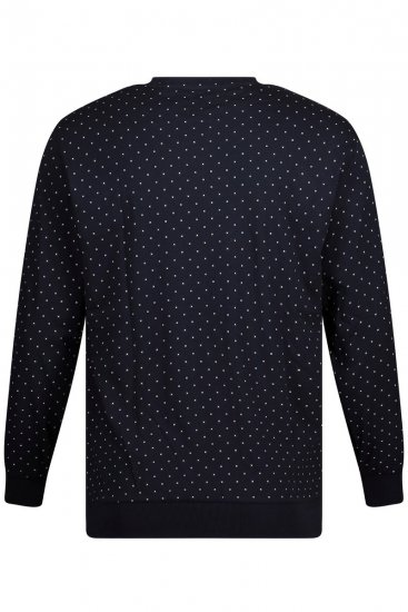 JP1880 Pyjamas Two-piece Long Sleeve and Long Trousers Navy - Spodnje perilo & kopalne hlače - Moško Spodnje Perilo za močnejše postave