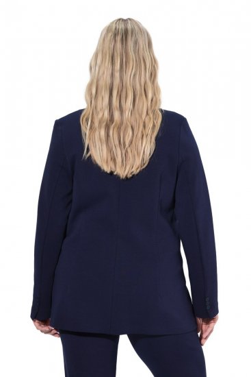 Ulla Popken 812754 Suknjič iz džersija punto di Roma Temno modra - Blazer - Blazerji v velikih velikostih za ženske