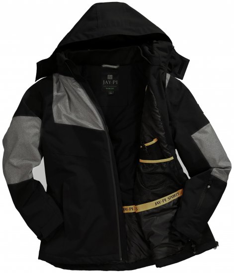 Jay-Pi Ski Jacket Functional Waterproof Windproof Black - Smučarska oblačila - 