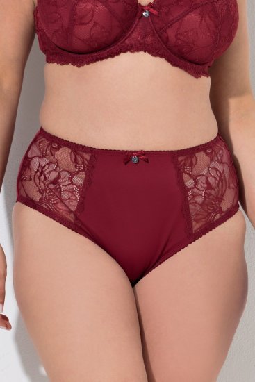 Ulla Popken 822864 Spodnjice s čipko Lila - Spodnjice - 