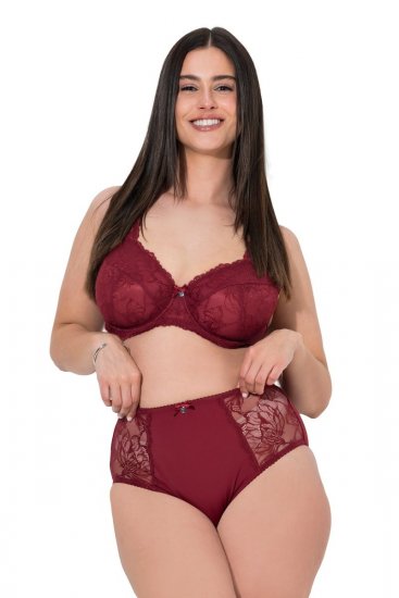 Ulla Popken 822864 Spodnjice s čipko Lila - Spodnjice - 