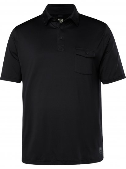 JP1880 Jay-Pi Flexnamic QuickDry Piqué Golf Polo Shirt Black - Športna & zunanja oblačila - Moška Športna Oblačila za Močnejše postave