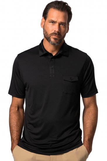 JP1880 Jay-Pi Flexnamic QuickDry Piqué Golf Polo Shirt Black - Športna & zunanja oblačila - Moška Športna Oblačila za Močnejše postave