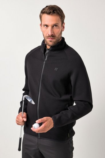 JAY-PI FLEXNAMIC® Golf Sweat Jacket with Zipper Black - Športna & zunanja oblačila - Moška Športna Oblačila za Močnejše postave
