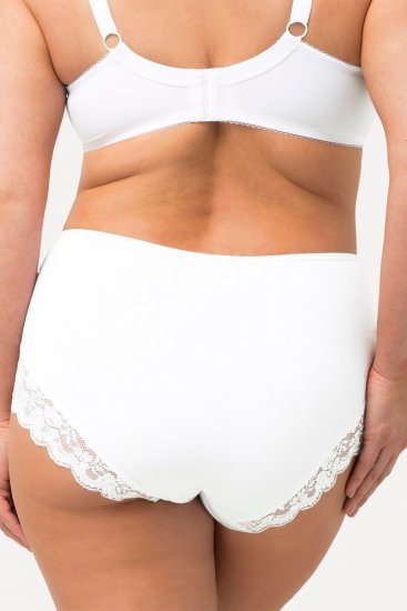 Ulla Popken 824106 Boksarice s čipko 2 kosa Bela - Spodnjice - 