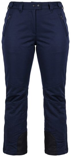 Ulla Popken 824297 Softshell hlače s snežnim ščitnikom Temno modra - Smučarska oblačila - 