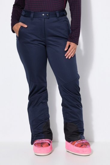 Ulla Popken 824297 Softshell hlače s snežnim ščitnikom Temno modra - Smučarska oblačila - 