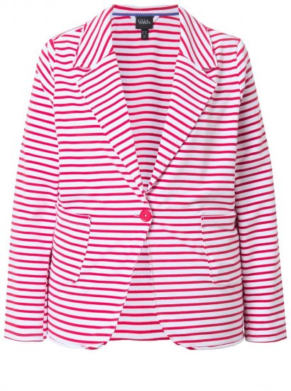 Ulla Popken 824355 Suknjič iz jerseyja Koralna - Blazer - Blazerji v velikih velikostih za ženske