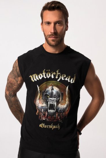 JP1880 Ozzy Motörhead Graphic Band T-Shirt Black - Kratke Majice - Moške kratke majice za močnejše postave