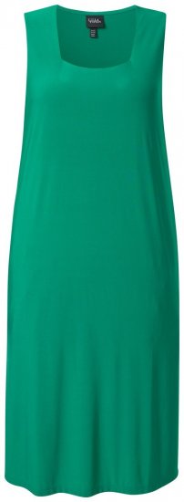 Ulla Popken 827908 Obleka iz jerseyja brez rokavov Zelena - Obleke iz jerseyja - 