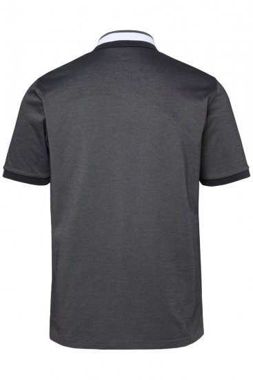 JAY-PI Quickdry Two-Tone Golf Poloshirt Black - Polo majice - Moške Polo Majice za Močnejše Postave