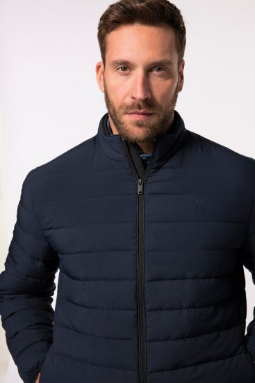 JP1880 Jacket Quilted Stand-up Collar Navy - Jakne - Moške bunde za Močnejše Postave