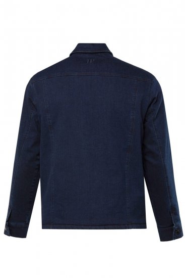 JP1880 829251 Jeans jakna s teddy podlogo Temno modra - Jakne - Moške bunde za Močnejše Postave