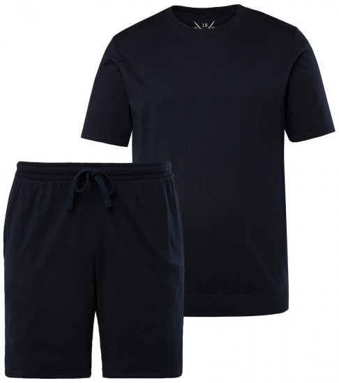 JP1880 829513 Pižama kratek model bellyfit Temno modra TALL - TALL spodnje perilo & kopalne hlače - TALL Spodnje Perilo in Kopalke