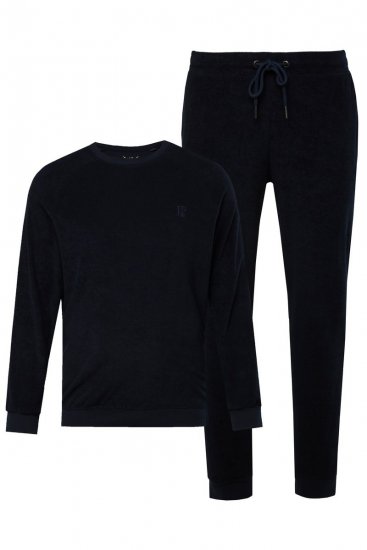 JP1880 Pyjamas Two-piece Belly Fit Dark Navy - Spodnje perilo & kopalne hlače - Moško Spodnje Perilo za močnejše postave