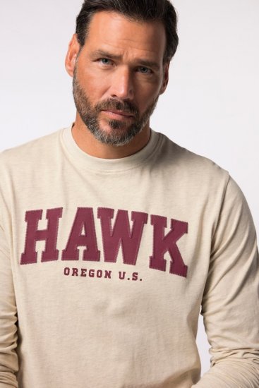 JP1880 T-Shirt Long Sleeve Hawk Off-White TALL - MOŠKA OBLAČILA MT-6XLT - DALJŠI kroji