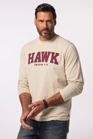 JP1880 T-Shirt Long Sleeve Hawk Off-White TALL - MOŠKA OBLAČILA MT-6XLT - DALJŠI kroji
