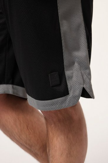JP1880 Jay-Pi Bermuda QuickDry Mesh Fitness Shorts Black - Športna & zunanja oblačila - Moška Športna Oblačila za Močnejše postave