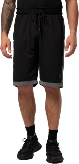 JP1880 Jay-Pi Bermuda QuickDry Mesh Fitness Shorts Black - Športna & zunanja oblačila - Moška Športna Oblačila za Močnejše postave