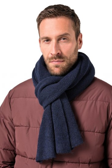 JP1880 834031 Pleten šal Temno modra - Šali - 