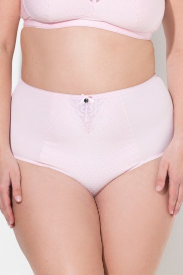 Ulla Popken 834307 Oblikovalne spodnjice s čipko Roza - Oblikovalno perilo - 