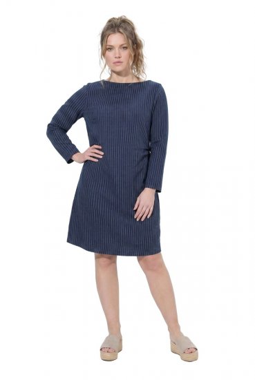 Ulla Popken 834371 Črtasta športna obleka Temno modra - Športne obleke - 