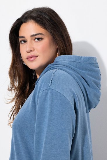 Ulla Popken 834536 Športna obleka s kapuco Denim modra - Športne obleke - 