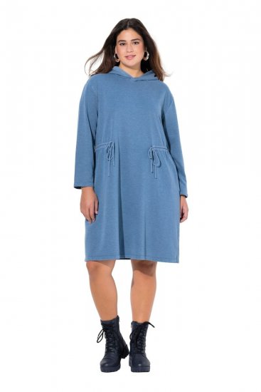 Ulla Popken 834536 Športna obleka s kapuco Denim modra - Športne obleke - 