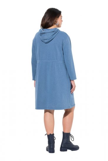 Ulla Popken 834536 Športna obleka s kapuco Denim modra - Športne obleke - 