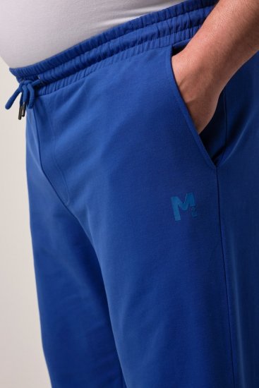 Men+ 852 Športne hlače Kobaltno modra - Trenirke & kratke trenirke - Moške Trenirke za Močnejše Postave