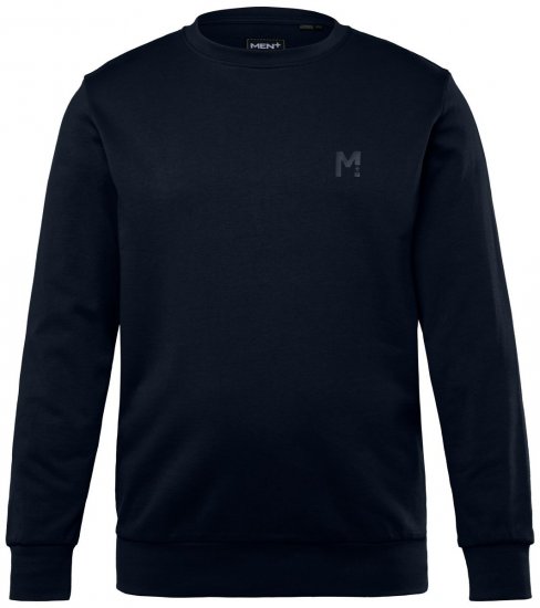 Men+ 865 Pulover Temno modra - Puloverji & jopice - Moški Puloverji & Jopice za Močnejše Postave