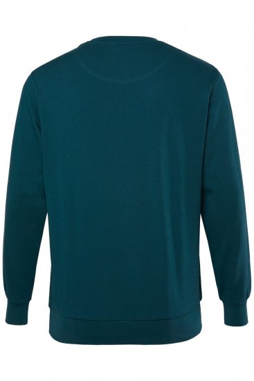 Men+ 865 Pulover Temno zelena - Puloverji & jopice - Moški Puloverji & Jopice za Močnejše Postave